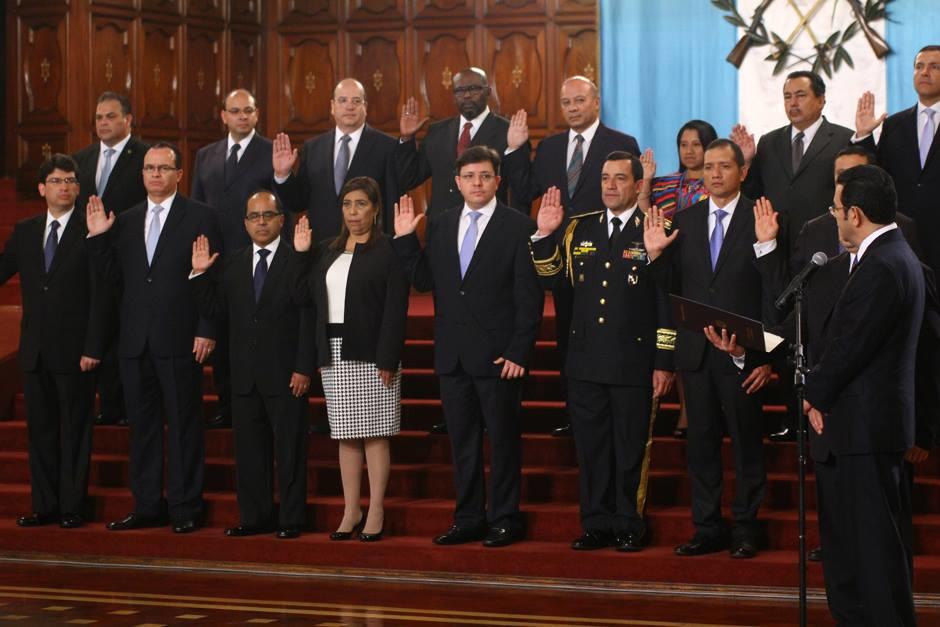 Jimmy Morales juramentó a su equipo de gobierno, este es el nuevo Gabinete. (Foto: Alejandro Balán/Soy502)&nbsp;