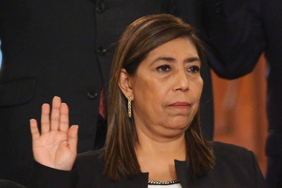 La ministra de Comunicaciones Sherry Ordóñez fue juramentada el 14 de de enero y su nombramiento creo polémica tras conocerse que fue contratista del Estado. (Foto: Archivo/Soy502)&nbsp;