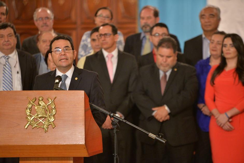 El presidente Jimmy Morales sancionó las reformas electorales. (Foto: Wilder López/Soy502)