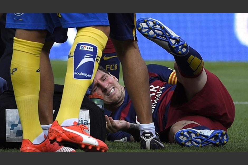 Messi se lesionó el 26 de septiembre, cuando Barcelona recibió a Las Palmas. Estará de baja aún unas cuatro semanas más. (Foto: Agencias)