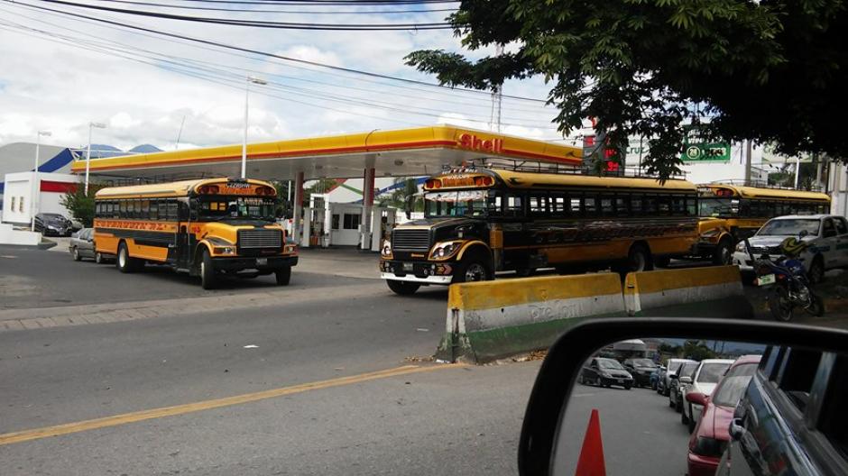 El lunes se podría dar el paro de buses de Villa Nueva. (Foto: Verónica Gamboa/Soy502)