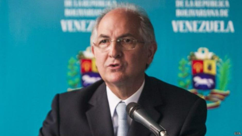 Ledezma había sido señalado por el gobierno de estar involucrado en el supuesto plan de golpe de Estado denunciado la semana pasada por Maduro. &nbsp;(Foto BBC)