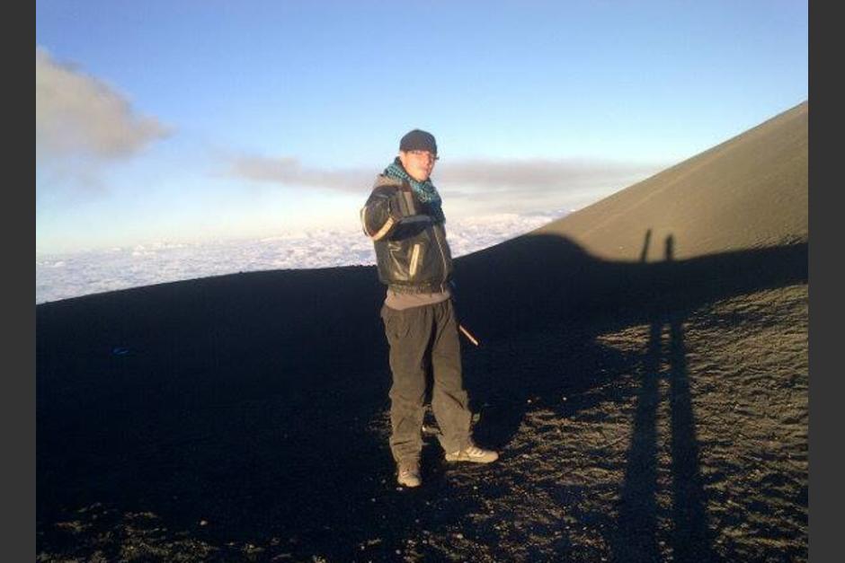 Diego Antonio Flores, es el joven excursionista que falleció mientras realizaba un ascenso al&nbsp;volcán Acatenango. Esta imagen fue colgada en su perfil de Facebook en febrero de este año.&nbsp;