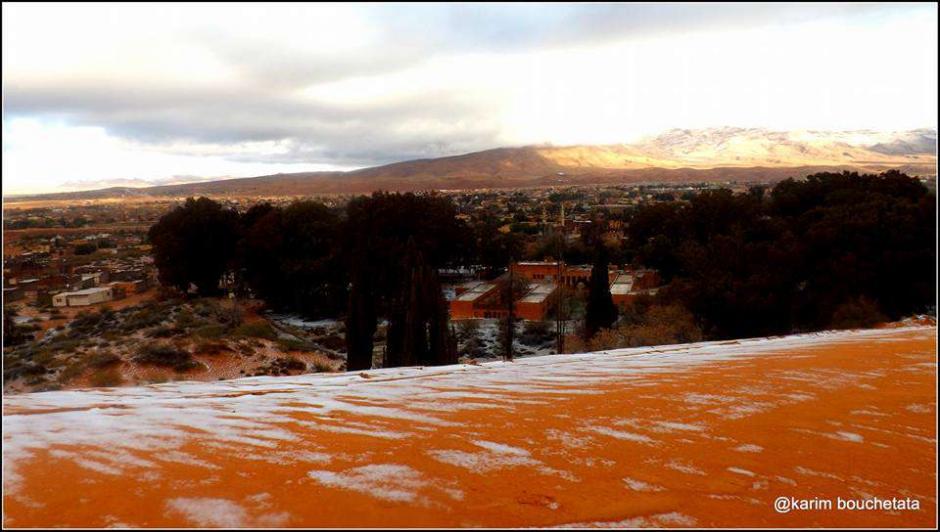 En el lugar no caía nieve desde febrero de 1979. (Foto: Karim Bouchetata)