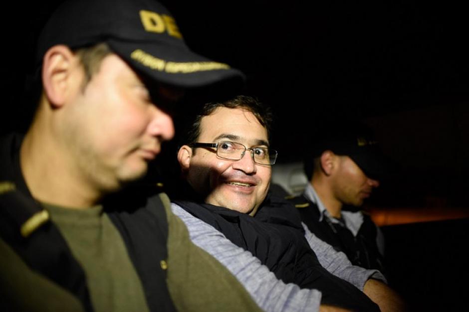 Javier Duarte fue trasladado hacia la cárcel de Matamoros desde Sololá. (Foto: AFP)