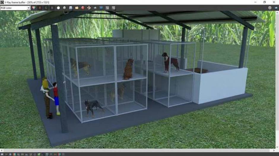 El albergue tendrá capacidad para recibir a 42 animales sin hogar. (Imagen: Municipalidad de Mixco)