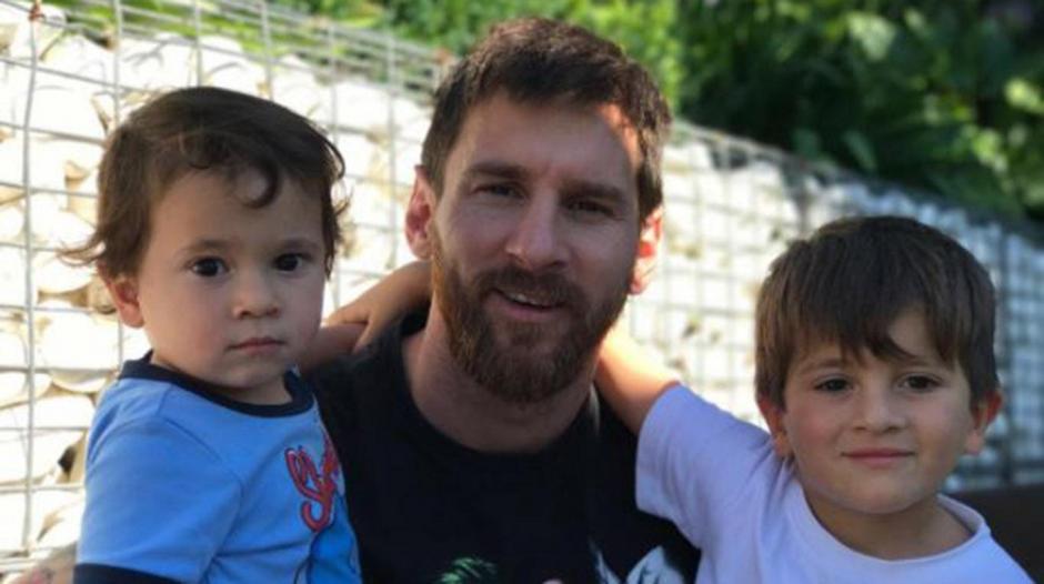 Así se divierten Leo Messi y sus hijos, Thiago y Mateo