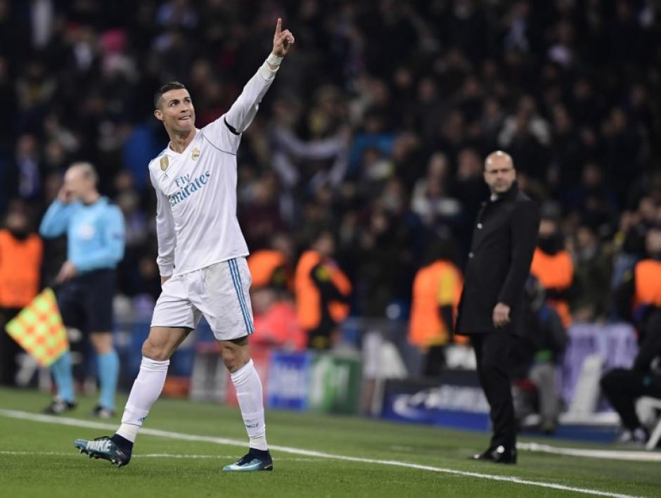 Cristiano Ronaldo anotó un golazo en el primer tiempo. (Foto: AFP)&nbsp;