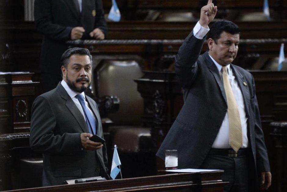 Dos de los diputados más señalados de esta legislatura: Javier Hernández y Estuardo Galdámez. (Foto: Archivo Soy502)