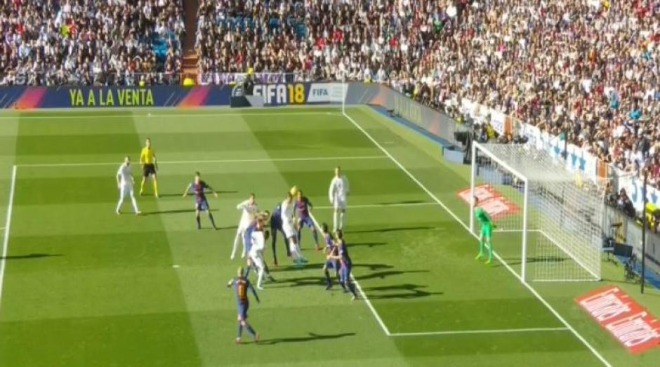 Cristiano Ronaldo tuvo que ahogar el grito de gol por fuera de lugar. (Foto: Captura pantalla)