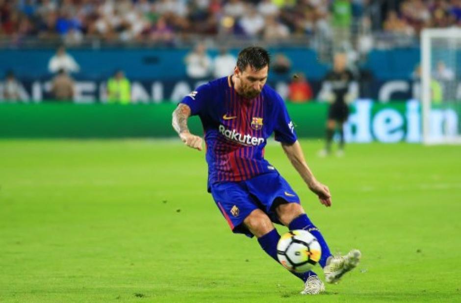 Leo Messi anotó el primer gol del encuentro. (Foto: AFP)