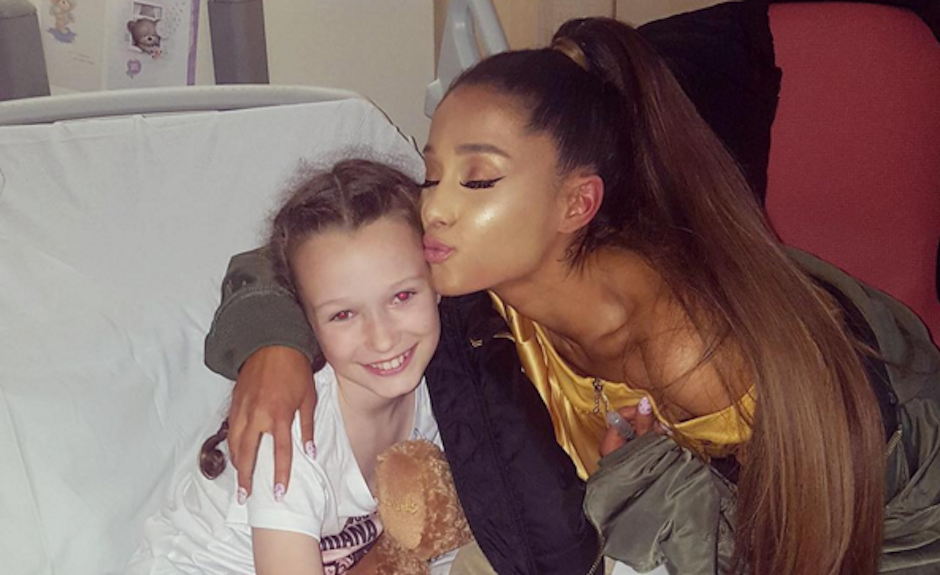 Ariana Grande visita a las víctimas del atentado de su concierto en Manchester. (Foto: Instagram)&nbsp;