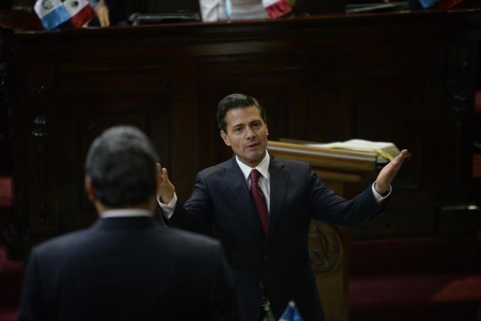 Peña Nieto aseguró que los migrantes reciben un buen trato en México. (Foto: Wilder López/Soy502)