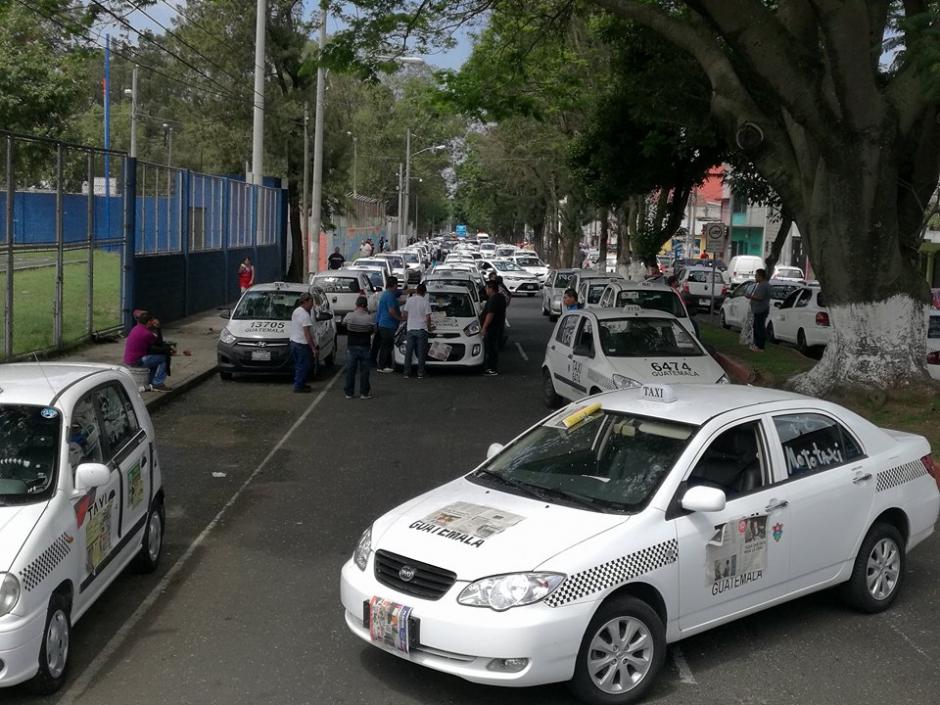 Los taxistas podrían salir este jueves a las calles. (Foto: Jorge Sente/Soy502)&nbsp;