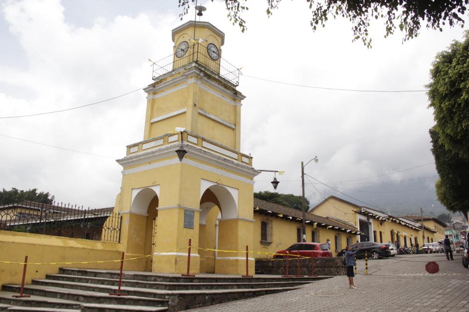 La Torre Municipal de Ciudad Vieja se encontraba en restauración al momento del incidente. (Foto: Fredy Hernández/Soy502)