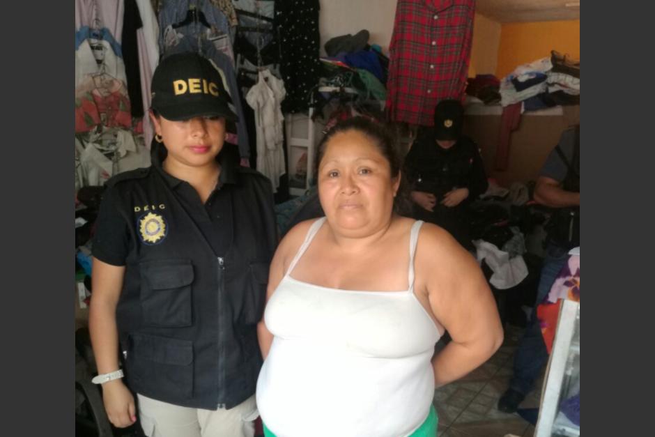 La estructura de trata de personas era coordinada por Gilda Noemí Sicajá, alias "doña Chiqui". (Foto: PNC)