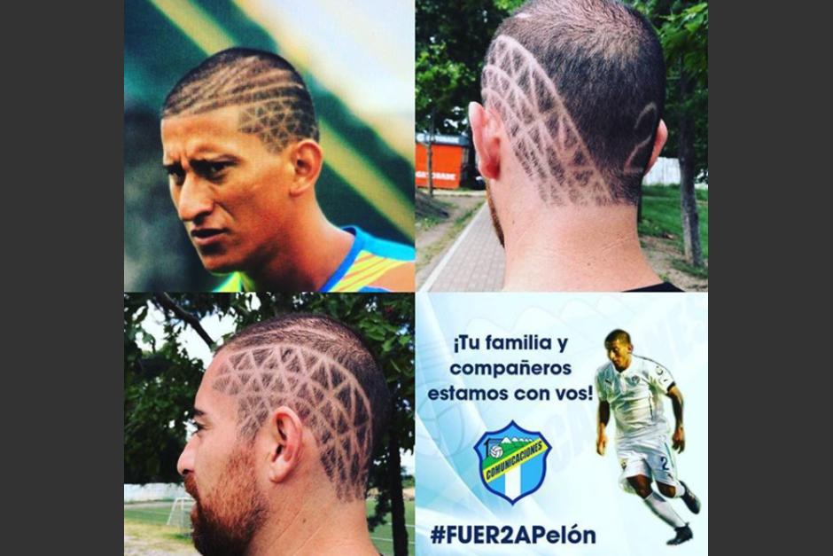 Jugadores de Comunicaciones se cortan el cabello en solidaridad con Esteven Robles. (Foto: Instagram)