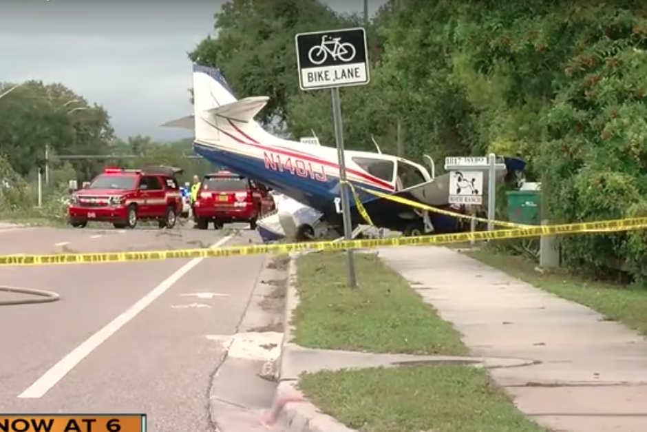 Afortunadamente, la carretera estaba vacía, por lo que nadie resultó herido. (Imagen: captura de pantalla)