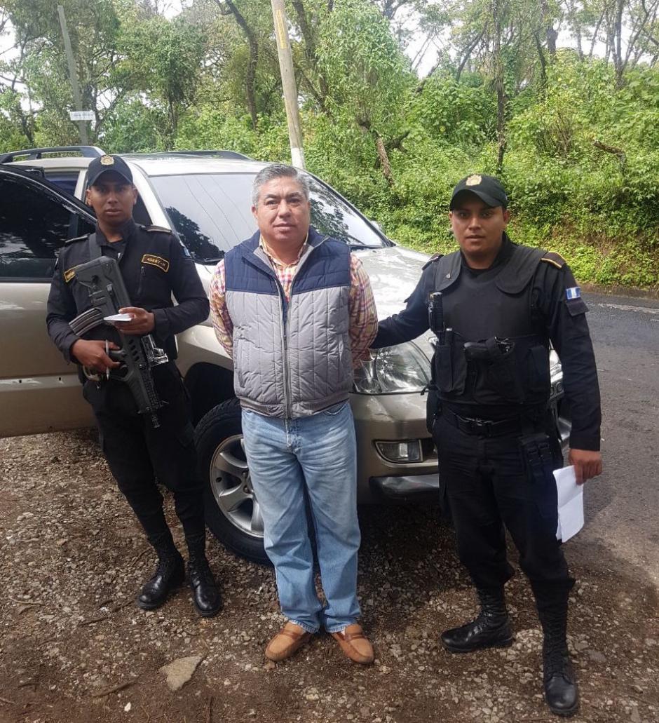 Las autoridades detuvieron a Carlos Quintanilla Villegas, exjefe de seguridad de la SAAS durante el gobierno de Álvaro Colom. (Foto: PNC)