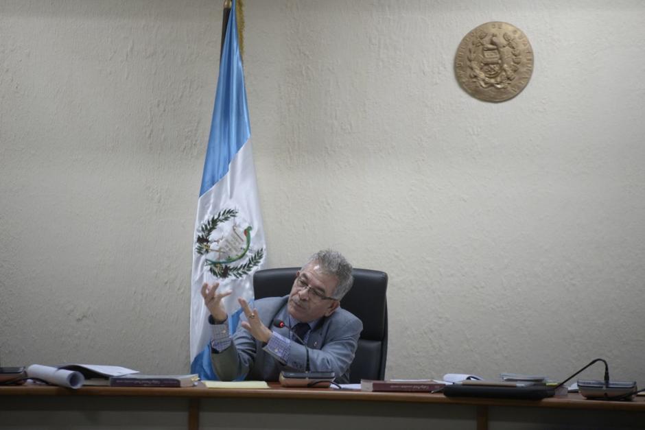 El juez de Mayor Riesgo B, Miguel Ángel Gálvez, se molestó por la inasistencia de varios implicados. (Foto: Wilder López/Soy502)
