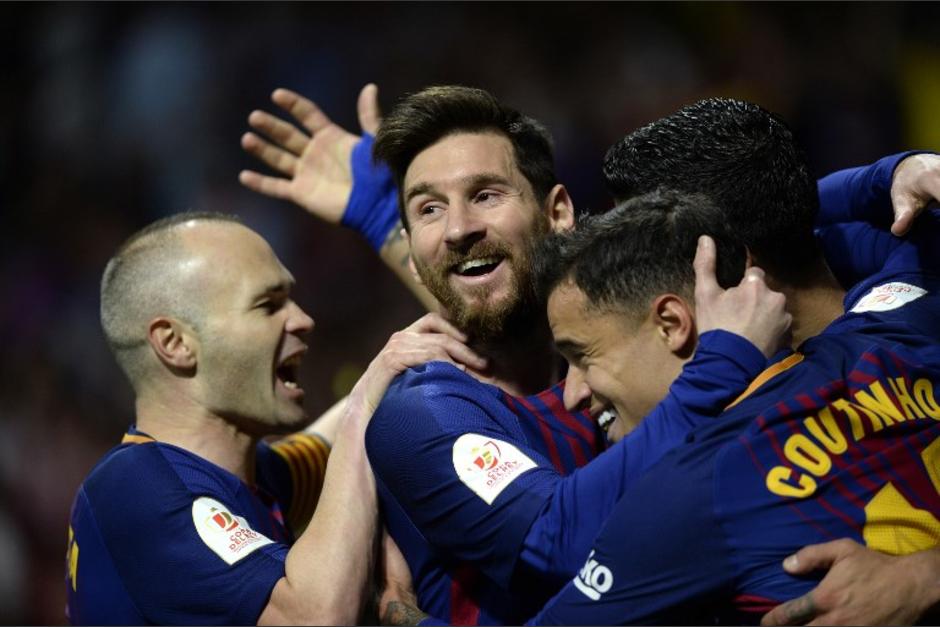 Lio Messi puso el segundo gol en el primer tiempo. (Foto: AFP)&nbsp;