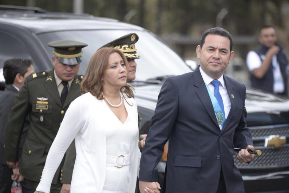 El presidente Jimmy Morales aprovechó una actividad militar para defenderse de los señalamientos de haber recibido financiamiento ilícito. (Foto: Wilder López/Soy502)
