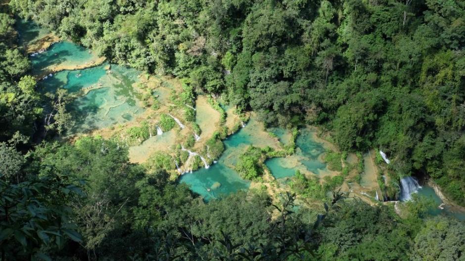 Semuc Champey se encuentra entre los mejores destinos para nadar. (Foto:&nbsp;CC BY-SA Christopher Crouzet, Wikimedia)