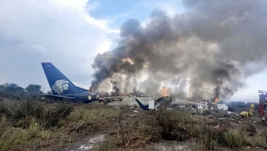 La aeronave se estrelló durante las maniobras de despegue en Durango, México. (Foto: Infobae)