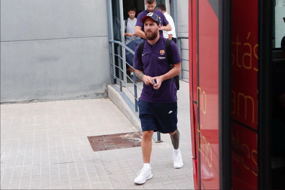 Lionel Messi liderará el cuadro culé por primera vez como primer capitán en el estadio de Tangér de Marruecos. (Foto: Twitter/FC Barcelona)