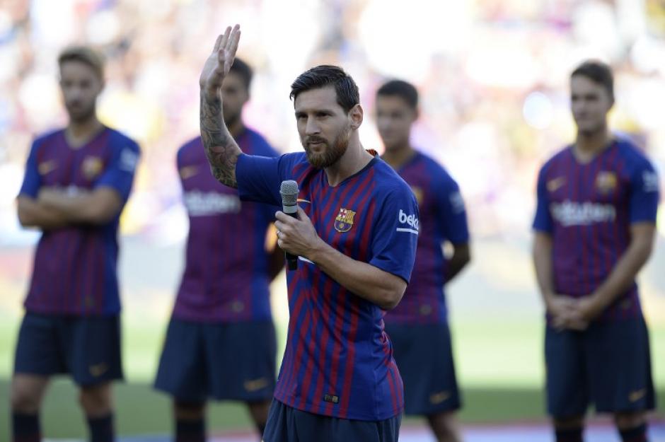 Lionel Messi promete regresar la Champions a Barcelona. (Foto: AFP)