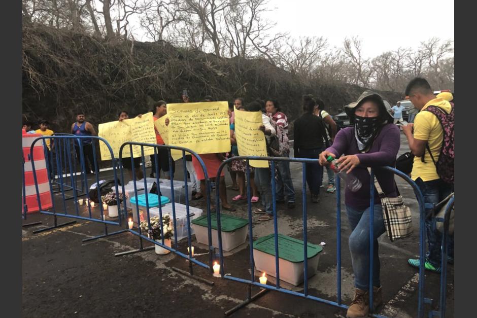 Los pobladores bloquearon el paso que se pretendía rehabilitar. (Foto: Antigua al Rescate)