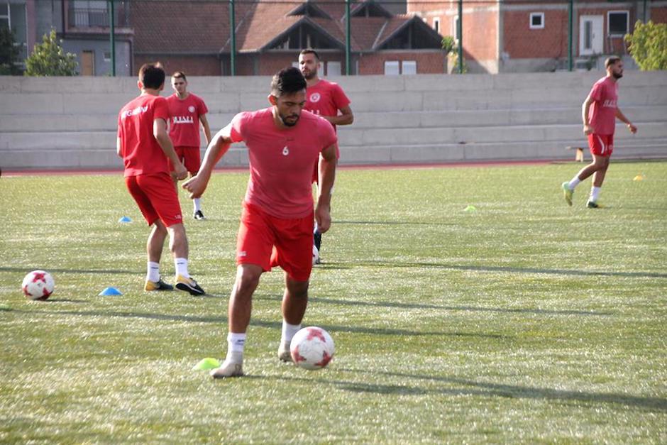 Wilber Pérez se entrena desde hace dos semanas con el SC Gjilani. (Foto: SC Gjilani)