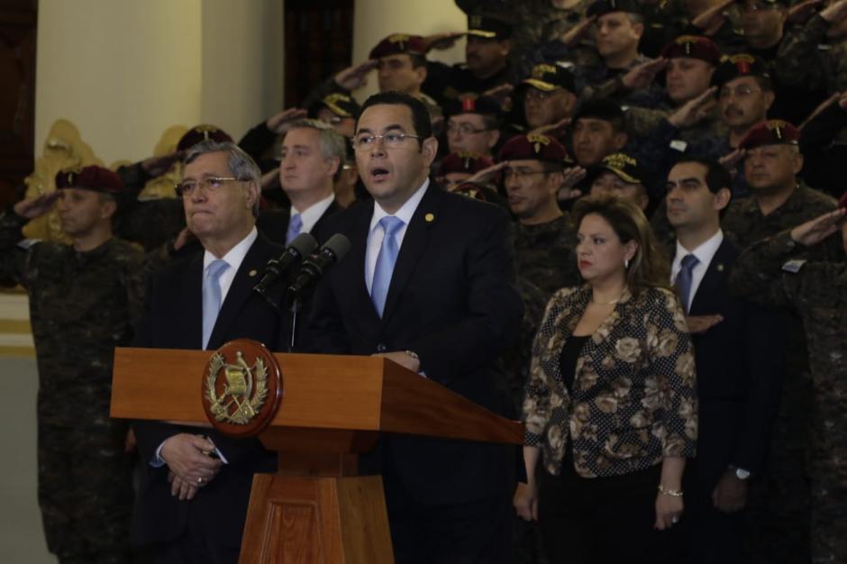 El presidente de Guatemala, Jimmy Morales, decidió no renovar el mandato de la CICIG. (Foto: Alejandro Balán/Soy502)&nbsp;