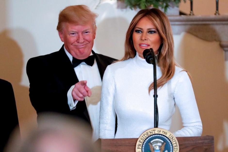 Melania causó revuelo durante su última aparición en público. (Foto: AFP)