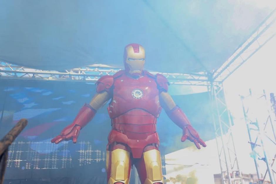 Neto Bran durante su presentación como Iron Man. (Foto: Neto Bran)