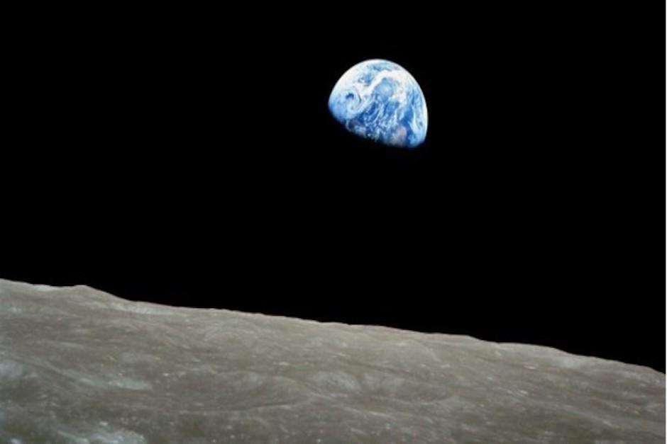 &nbsp;William Anders capturó la primera foto ícono de la conquista espacial estadounidense: "Earthrise" (Foto: Nasa)