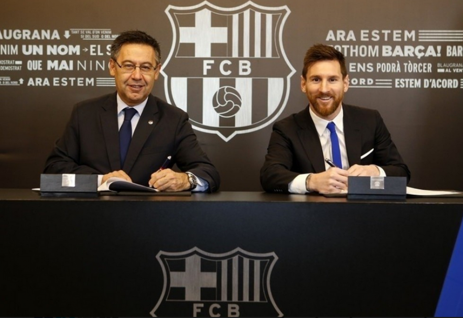 Messi y el FC Barcelona y la cláusula si hay independencia de Cataluña. (Foto: FC Barcelona)