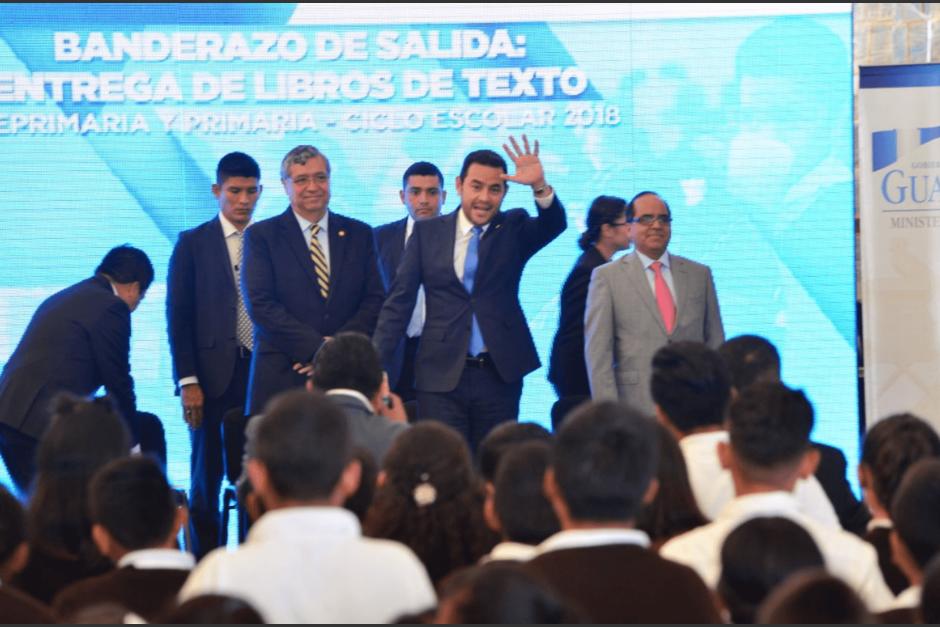 El presidente Jimmy Morales le restó importancia a los gastos realizados por SAAS. (Foto: Jesús Alfonso/Soy502)&nbsp;