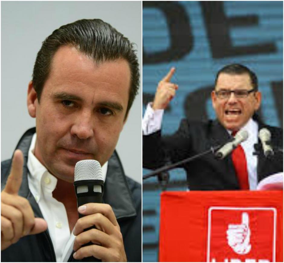Los excandidatos presidenciables Alejandro Sinibaldi y Manuel Baldizón están relacionados penalmente al caso Odebrecht. (Fotos: archivo/Soy502)