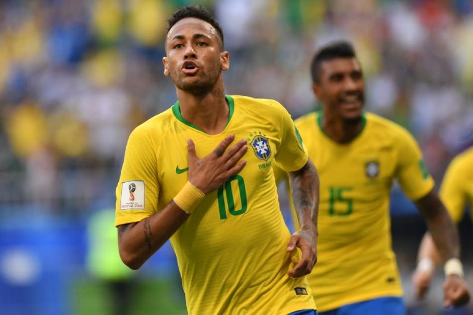 Así fue la celebración de Neymar Jr. (Foto: AFP)