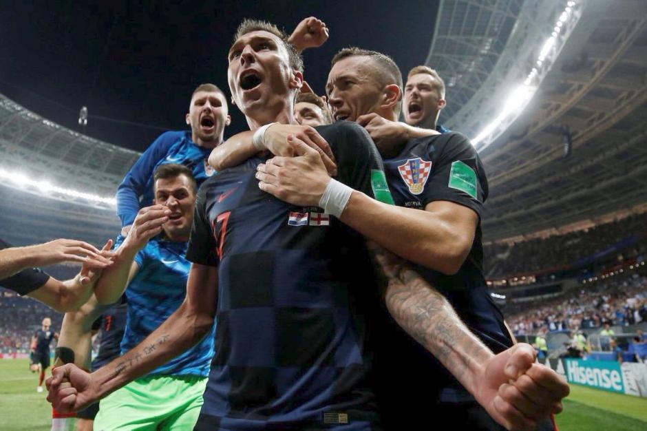 Mario Mandzukic el héroe de Croacia en la semifinal del mundial Rusia 2018. (Foto: AFP)