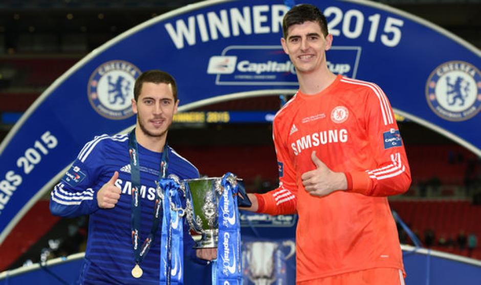 Chelsea hace millonario pedido al Real Madrid por Hazard y Courtois. (Foto: AFP)