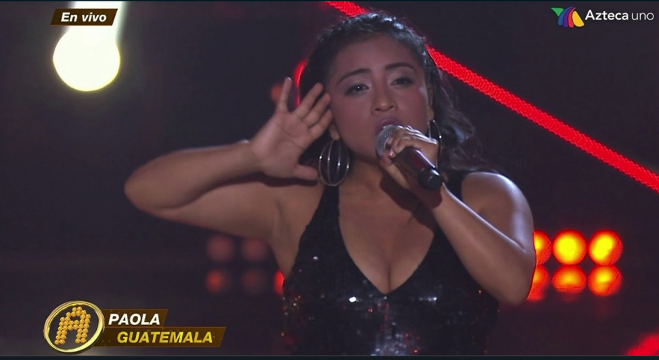 La representante de Guatemala es una de las favoritas en la competencia de canto. (Captura Video)