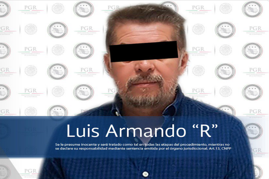 Esta es la primera imagen difundida por las autoridades mexicanas por la captura de Luis Rabbé. (Foto: Twitter PGR)