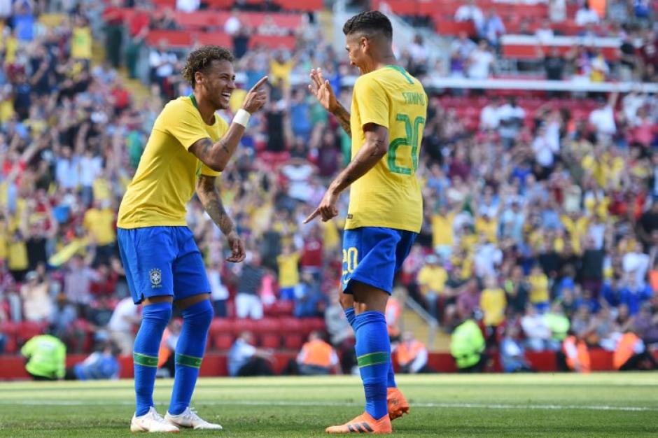 Neymar y Roberto Firmino se mandaron con golazos en la victoria de Brasil 2-0 sobre Croacia. (Foto: AFP)
