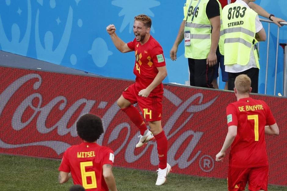 Dries Mertens anotó el primer gol de Bélgica. (Foto: AFP)