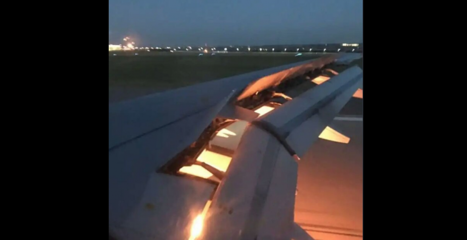 El motor de un avión se incendió cuando viajaba la selección de Arabia Saudita. (Foto: Captura de pantalla/Twitter: @MaanAlquiae)