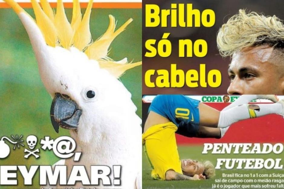 Los medios brasileños no terminaron nada contentos con el empate de su Selección y arremetieron en contra de Neymar. (Foto: Ole)