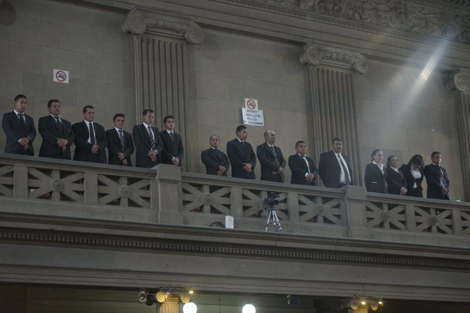 Los nuevos guardias de seguridad en el Congreso han estado en inducción toda la semana. (Foto: Wilder López/Soy502)