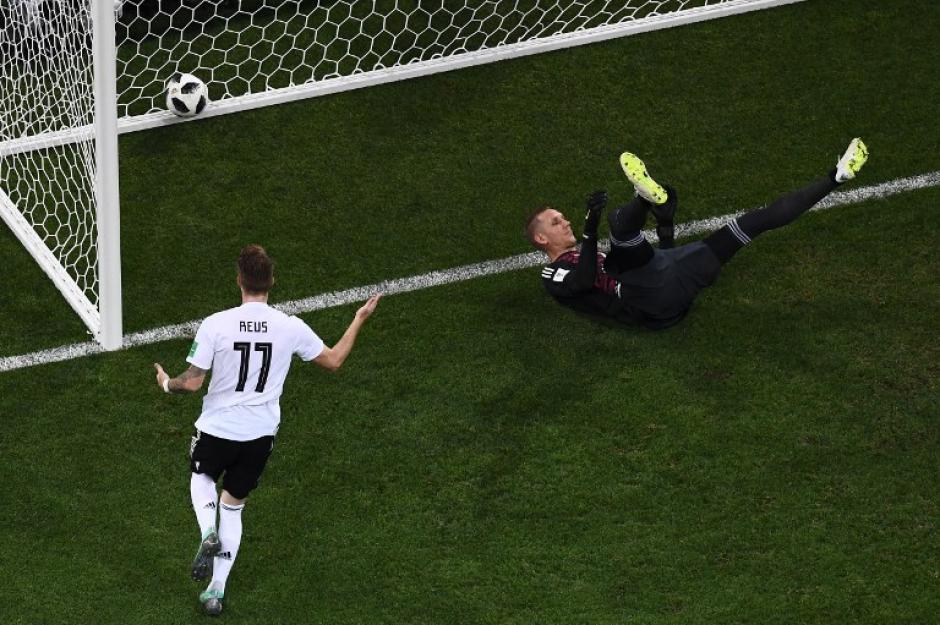 Marco Reus marco el primer gol de Alemania en Rusia 2018. (Foto: AFP)
